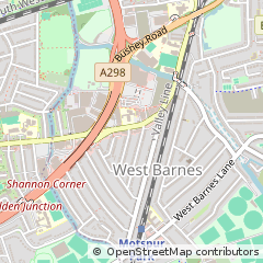 Map of NEW Malden, Surrey
