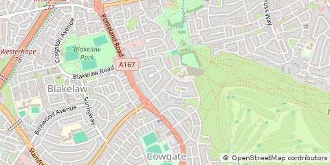 Map of Newcastle Upon Tyne