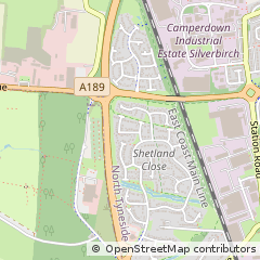 Map of Newcastle Upon Tyne, Tyne and Wear