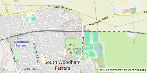 Map of Chelmsford, Essex