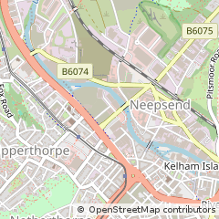 Map of Sheffield, South Yorkshire