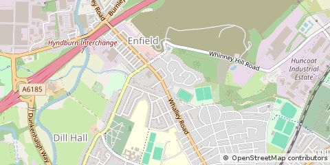 Map of Accrington, Lancashire