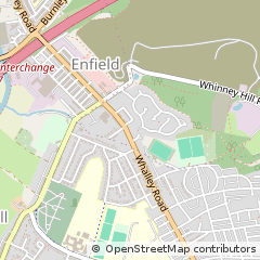 Map of Accrington, Lancashire