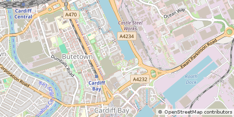 Map of Cardiff