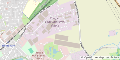 Map of Billingham, Cleveland