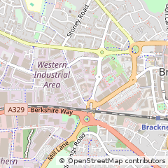 Map of Bracknell, Berkshire