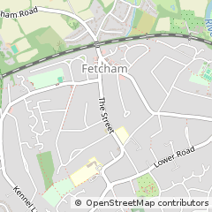 Map of Leatherhead, Surrey