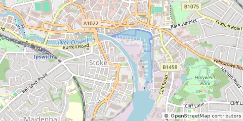 Map of Ipswich, Suffolk