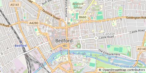Map of Bedford