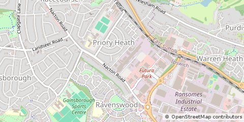 Map of Ipswich, Suffolk