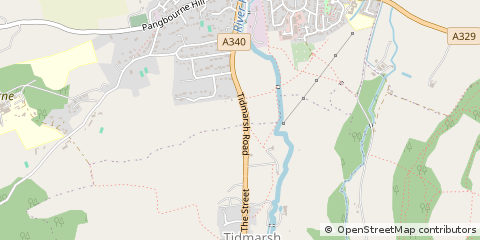 Map of Pangbourne, Berks