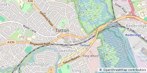 Map of Southampton, Hampshire