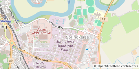 Map of Stirling, Stirlingshire