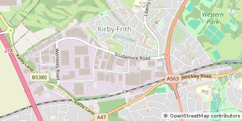 Map of Leicester