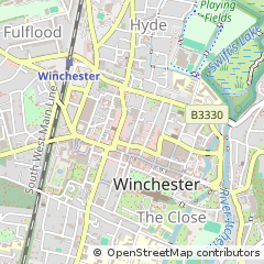 Map of Winchester, Hampshire