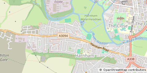 Map of Salisbury, Wiltshire
