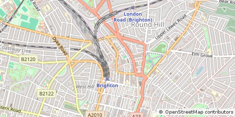 Map of Brighton, East Sussex