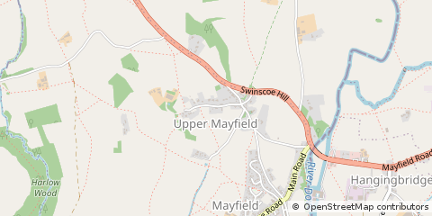 Map of Ashbourne, Derbyshire