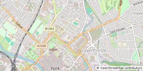 Map of York, North Yorkshire