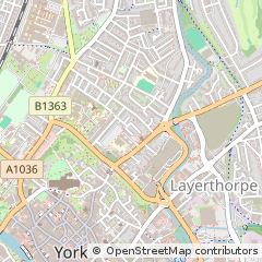Map of York, North Yorkshire
