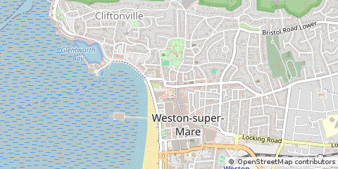 Map of Weston-Super-Mare, North Somerset