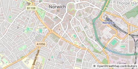 Map of Norwich, Norfolk