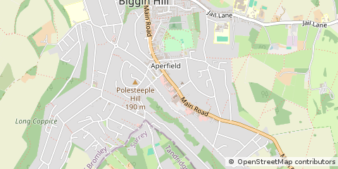 Map of Biggin Hill, Kent