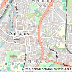 Map of Salisbury, Wiltshire
