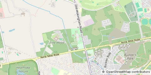 Map of Wokingham, Berkshire