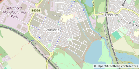 Map of Rotherham