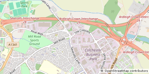 Map of Colchester