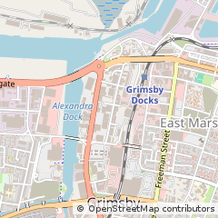 Map of Grimsby, South Humberside