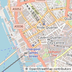 Map of Liverpool, Merseyside