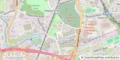 Map of Glasgow, Lanarkshire