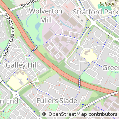 Map of Milton Keynes, Buckinghamshire