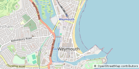 Map of Weymouth, Dorset