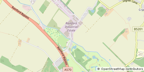 Map of ST. Helens, Merseyside