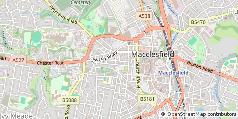 Map of Macclesfield