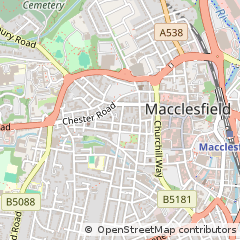 Map of Macclesfield