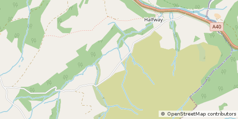 Map of Llandovery