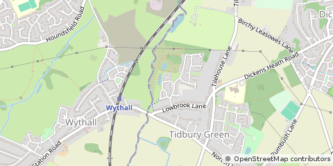 Map of Solihull