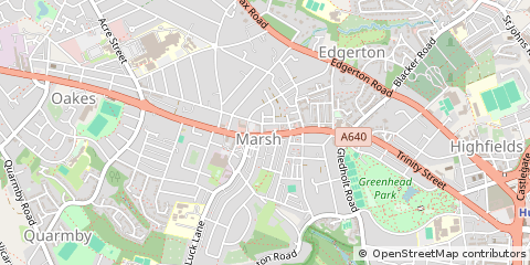 Map of Huddersfield