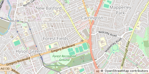 Map of Nottingham