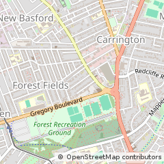 Map of Nottingham