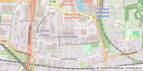 Map of Grays, Essex