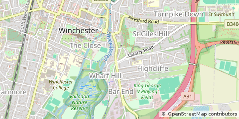 Map of Winchester
