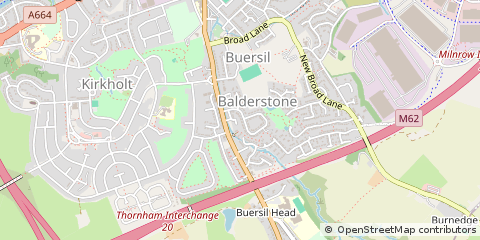 Map of Rochdale, Lancashire