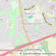 Map of Rochdale, Lancashire