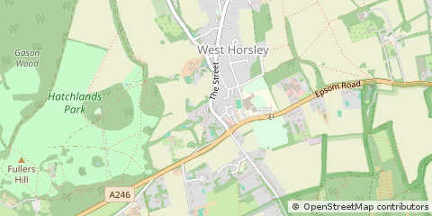 Map of Leatherhead, Surrey