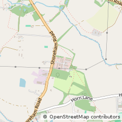 Map of Henfield, West Sussex